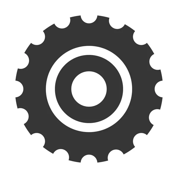 ギアの歯車車輪アイコン ベクトル図 — ストックベクタ