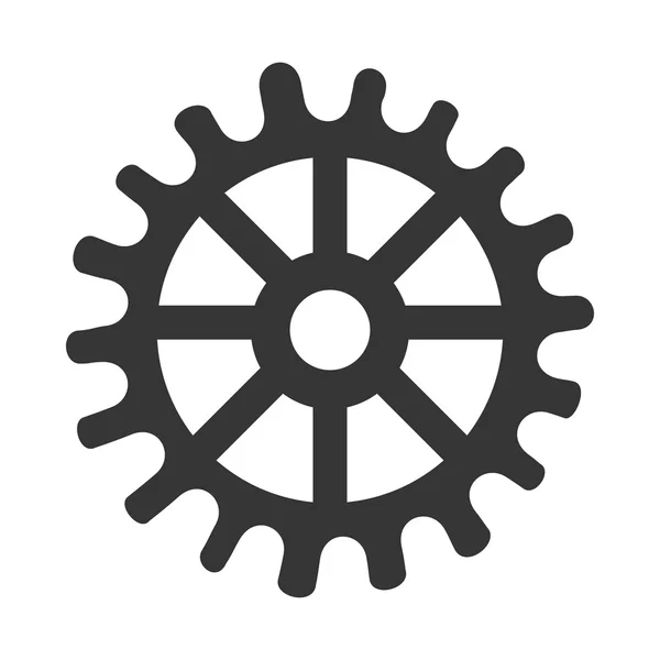 Gear cog wheel icon vector illustration — Stock Vector