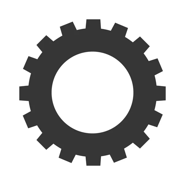 Engrenage roue dentée icône vecteur illustration — Image vectorielle