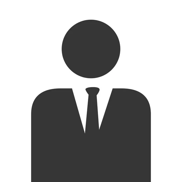Conception de thème d'homme d'affaires, icône d'illustration vectorielle . — Image vectorielle