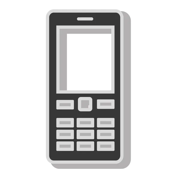 Teléfono celular botones icono, icono de ilustración de vectores — Vector de stock