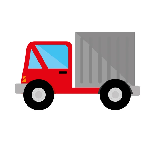 Camión entrega transporte icono vector ilustración — Archivo Imágenes Vectoriales