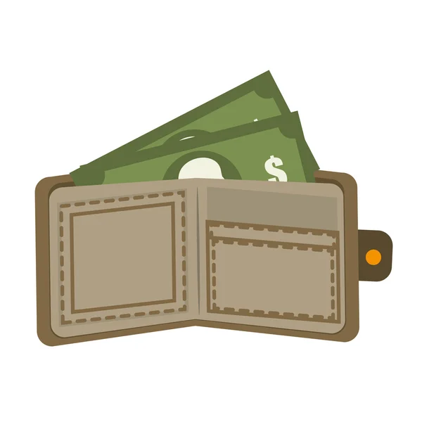 Деньги и инвестиции изолированная плоская иконка, векторная иллюстрация . — стоковый вектор