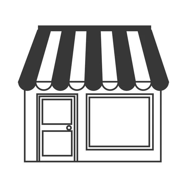 Winkelen en commerce geïsoleerde pictogram. — Stockvector