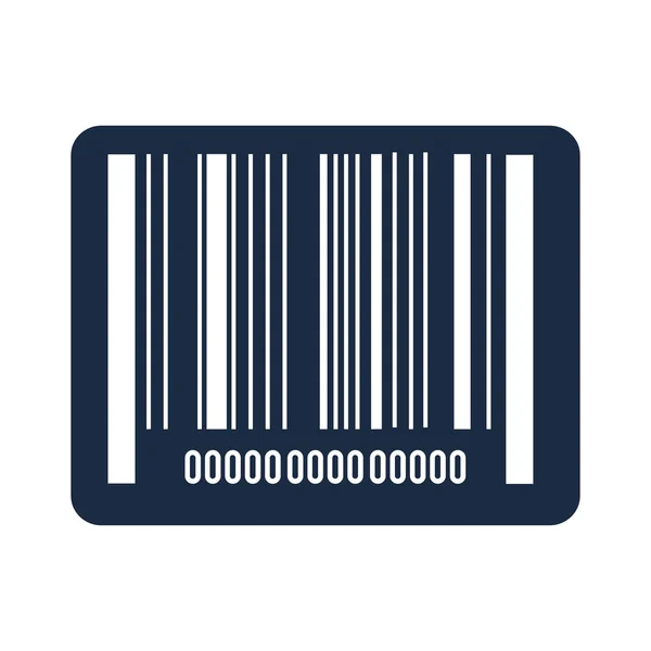 Código de barras ícone de dados vetor ilustração —  Vetores de Stock