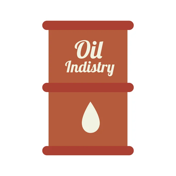 石油バレル業界のアイコン ベクトル図 — ストックベクタ