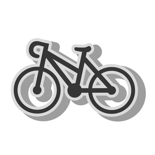 Fiets transport voertuig pictogram vectorillustratie — Stockvector