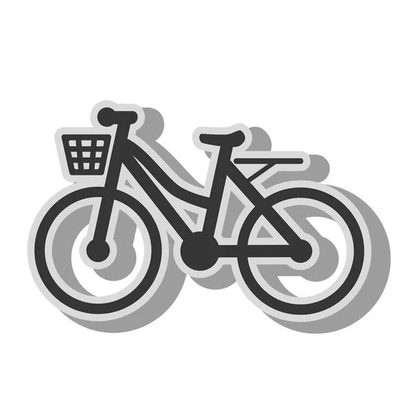 Bike transport fordon ikonen vektor illustration — Stock vektor