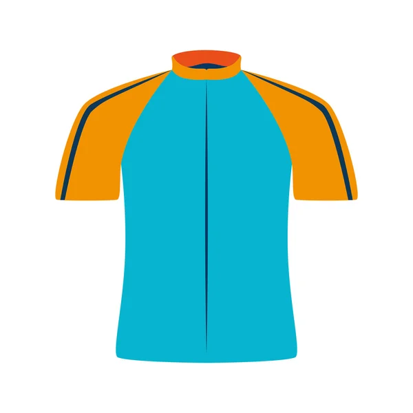 Ποδηλάτη να φορούν πουκάμισο εικόνα vector εικονογράφηση — Διανυσματικό Αρχείο