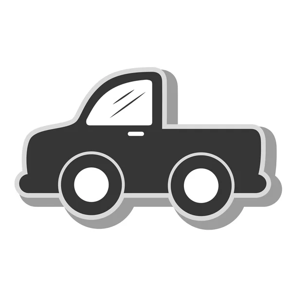 Pick-up Fahrzeug Transport Ikone Vektor Illustration — Stockvektor