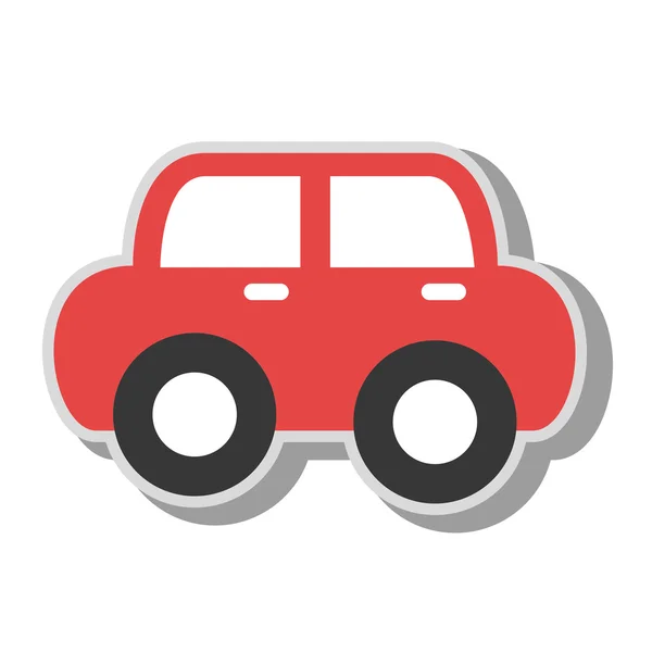 Vintage car kid toy icon vector illustration — Stock Vector