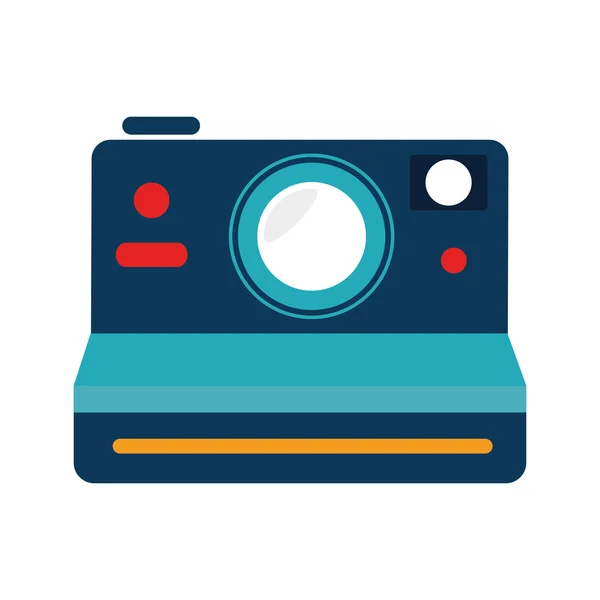 Vintage fotografische camera pictogram vectorillustratie — Stockvector