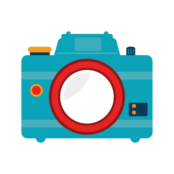 Ilustração de vetor de ícone de câmera fotográfica vintage — Vetor de Stock