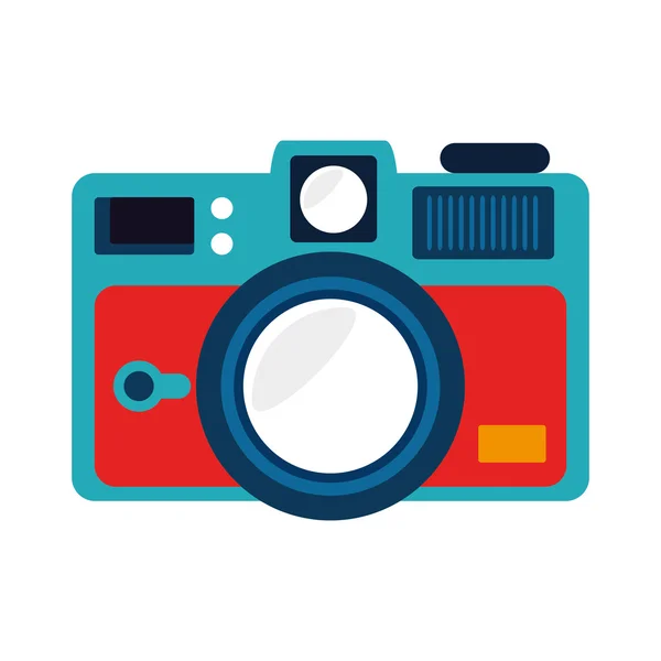 Ilustração de vetor de ícone de câmera fotográfica vintage —  Vetores de Stock
