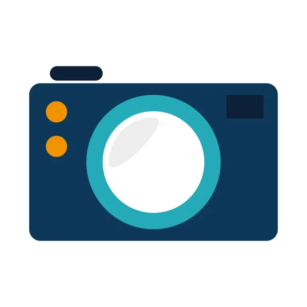 Vintage photographic camera icon vector illustration — Stock Vector