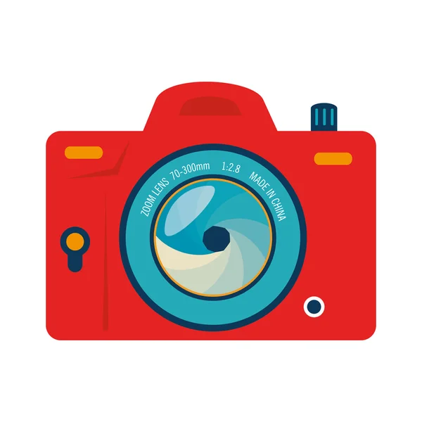 Icono de cámara fotográfica vintage vector ilustración — Vector de stock