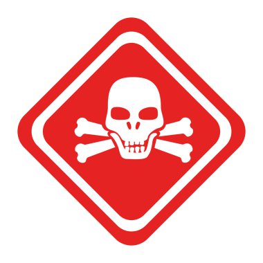 tehlike uyarı ilan simge vektör çizim