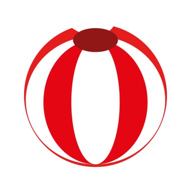 Çocuk topu oyuncak simge vektör çizim