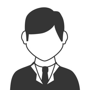 İşadamı Tema tasarım, vektör çizim simgesi.