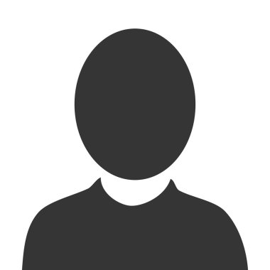 erkek piktogram profil simge vektör çizim