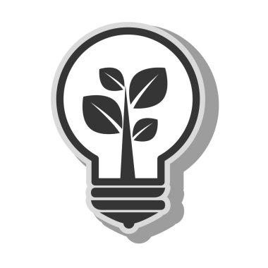 ampul enerji ışık simge vektör çizim