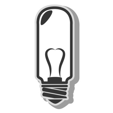 ampul enerji ışık simge vektör çizim