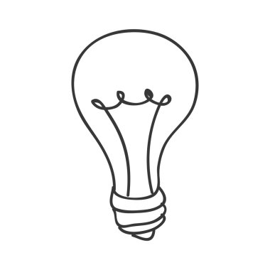 ampul enerji ışık simge vektör çizim