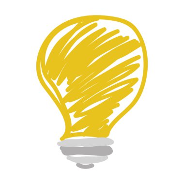 ampul enerji ışık simge vektör çizim