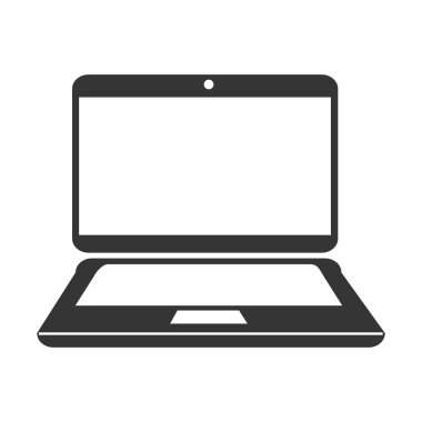 PC dizüstü bilgisayar teknolojisi simge vektör çizim