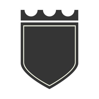 rozet vintage kalkan simge vektör çizim