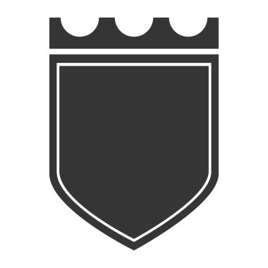 rozet vintage kalkan simge vektör çizim