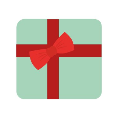 Hediye kutusu Şerit simge vektör çizim