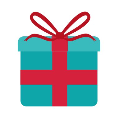 Hediye kutusu Şerit simge vektör çizim