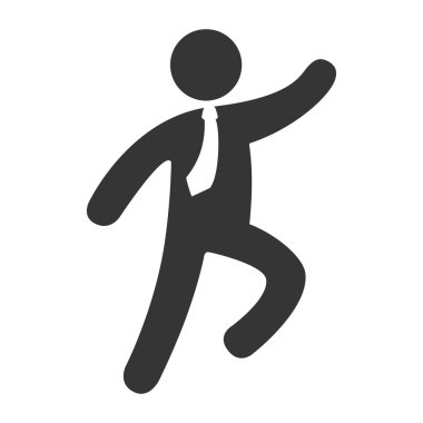 İşadamı Tema tasarım, vektör çizim simgesi.