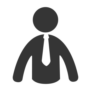 İşadamı Tema tasarım, vektör çizim simgesi.