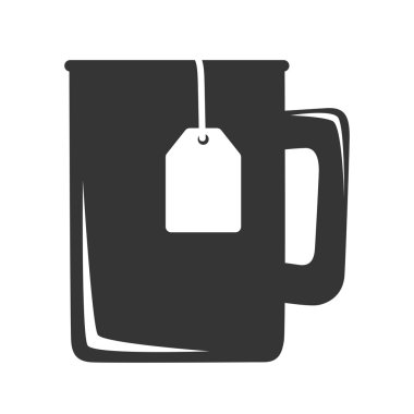 DELICIA çay kupa simge vektör çizim