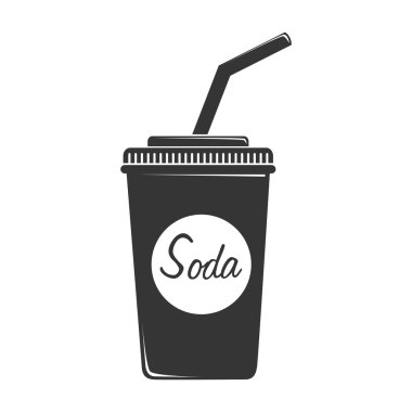 soda plastik kap simge vektör çizim
