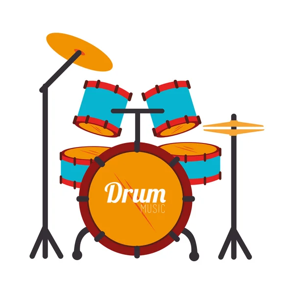 Muziek instrument icoon vector illustratie — Stockvector