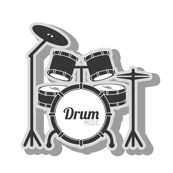 Muziek instrument icoon vector illustratie — Stockvector