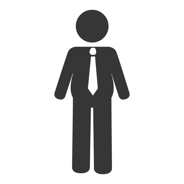 Business man design tema, icona illustrazione vettoriale . — Vettoriale Stock