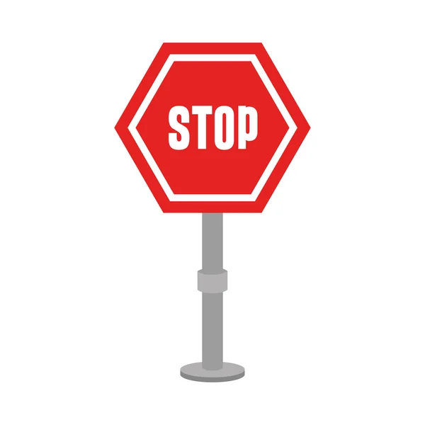 Stop annonce signe icône vectoriel illustration — Image vectorielle