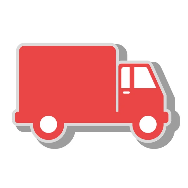 Camion carico icona vettoriale illustrazione — Vettoriale Stock