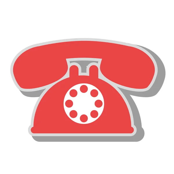 Servicio telefónico icono de llamada vector ilustración — Archivo Imágenes Vectoriales