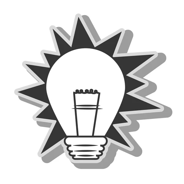電球エネルギー ライト アイコン ベクトル図 — ストックベクタ