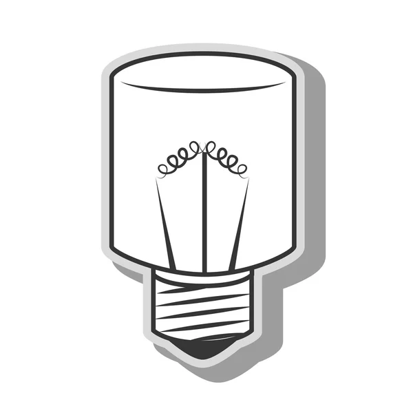 電球エネルギー ライト アイコン ベクトル図 — ストックベクタ