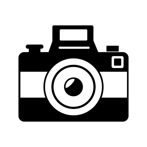 Vintage photographic camera icon vector illustration — Stock Vector