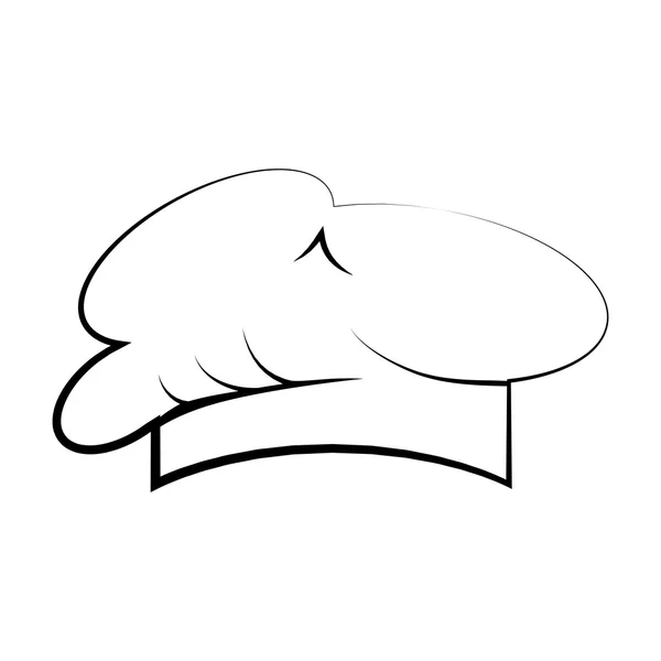 Sombrero restaurante chef icono vector ilustración — Vector de stock