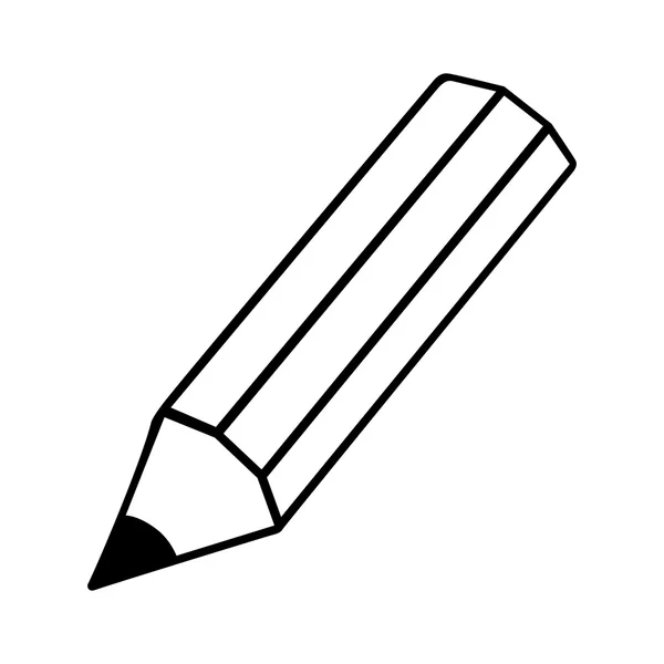 Bleistift Zeichnung Symbol Vektor Illustration Grafik Design — Stockvektor