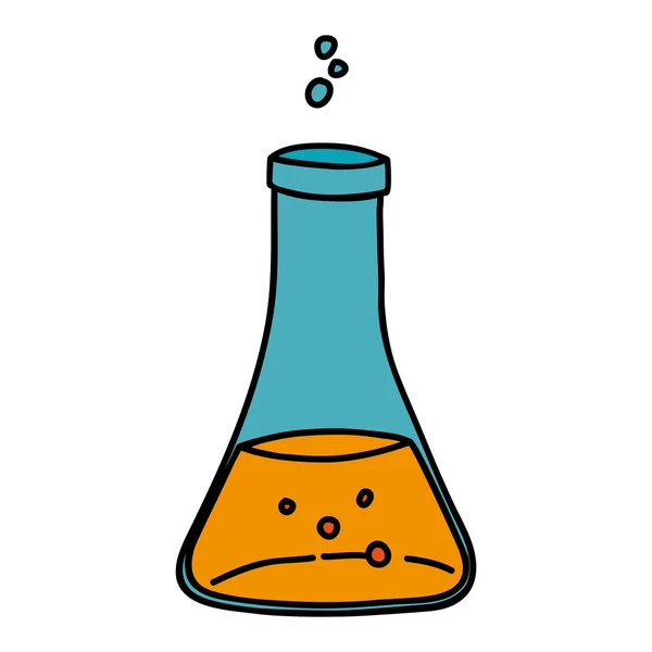 Ícone isolado do frasco da amostra da química . —  Vetores de Stock