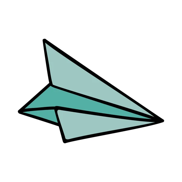 Carta aereo icona volante vettoriale illustrazione — Vettoriale Stock